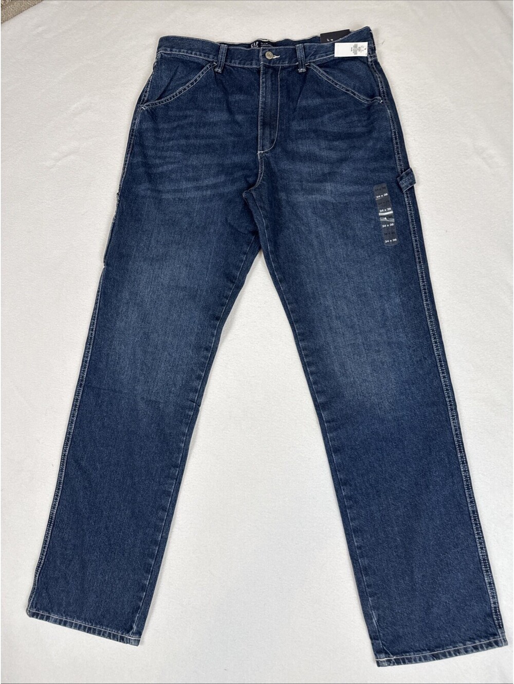 Gap Men’s Blue Original Straight Carpenter Jeans Size 34x36 NWT
